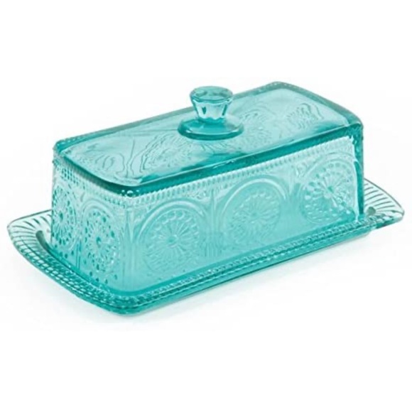 The Pioneer Woman Other - Beautiful Pioneer Woman Teal Butter Dish
